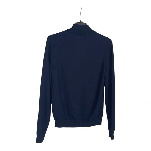 The Men Store Bloomingdale’s Quarter Zip Merino Navy Sweater M